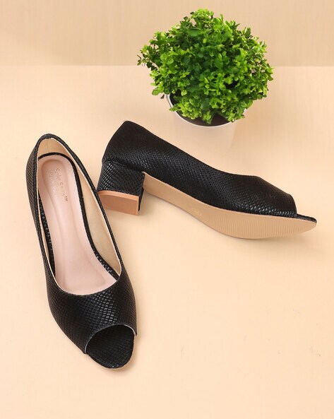 Buy Black Heeled Sandals for Women by Sole Saga Online Ajio