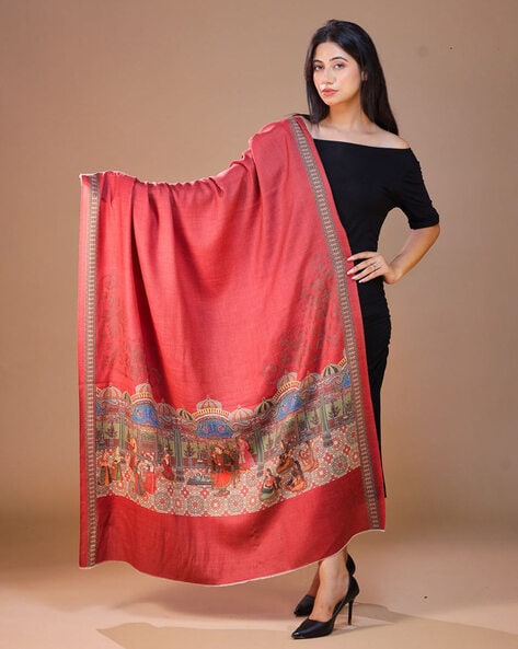 Women Floral Shawl Price in India