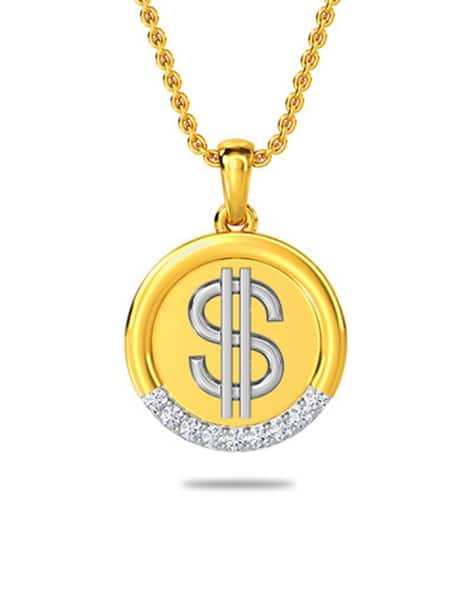 Kisna Diamond Si Diamond Pendant Mens Men Yellow Gold Diamond