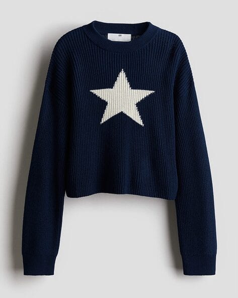 Girls Knitted Loose Fit Jumper