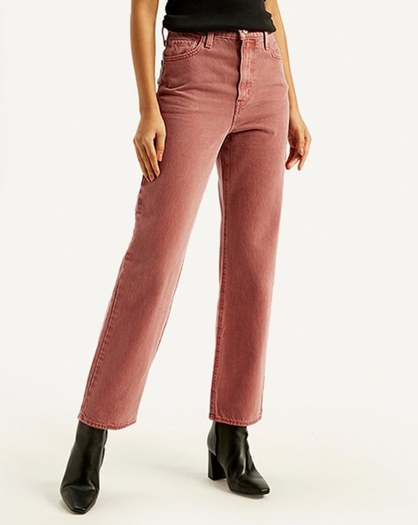 Womens brown levi jeans hotsell