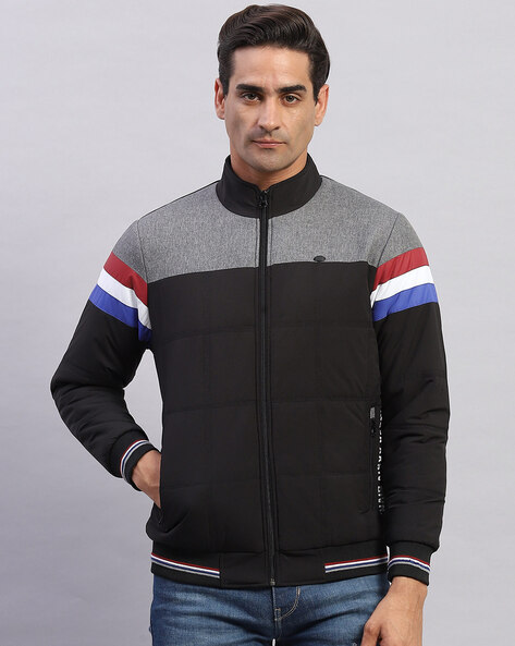 Men Regular Fit Zip-Front Jacket