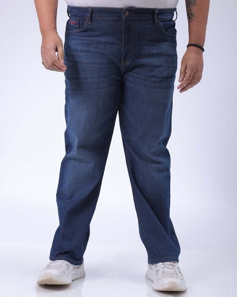Hardsoda Men G361 Vintage Mid-Wash Straight Fit Jeans