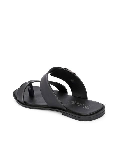Buy Black Flip Flop \u0026 Slippers for Men by KNOOS Online | Ajio.com
