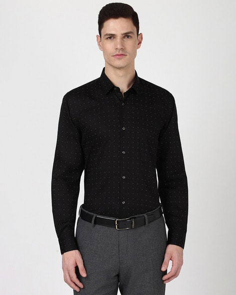 PETER ENGLAND Men Regular Fit Micro Print Shirt