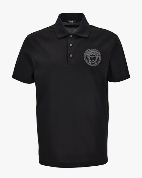 Embroidered Medusa Polo Shirt - Main Image