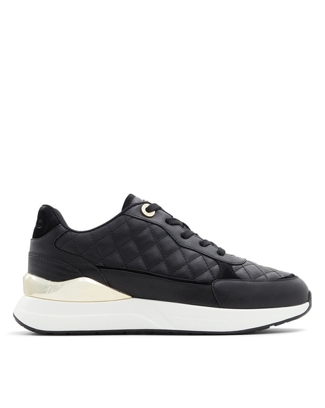 Aldo Women Quilted Lace-Up Sneakers