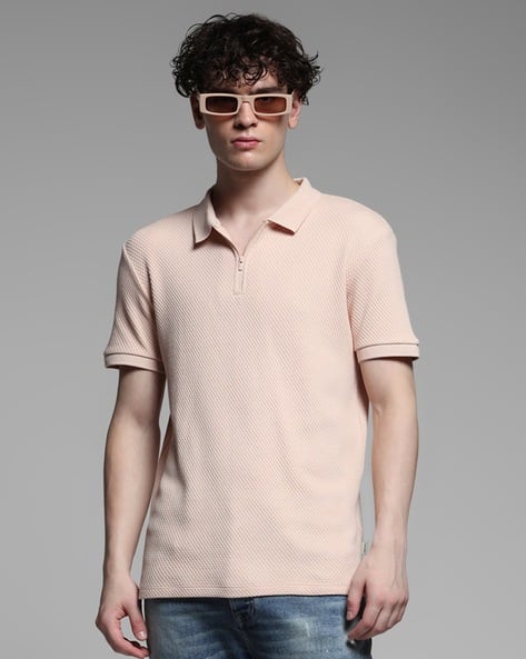 JACK & JONES Premium Men Regular Fit Cotton Polo T-Shirt