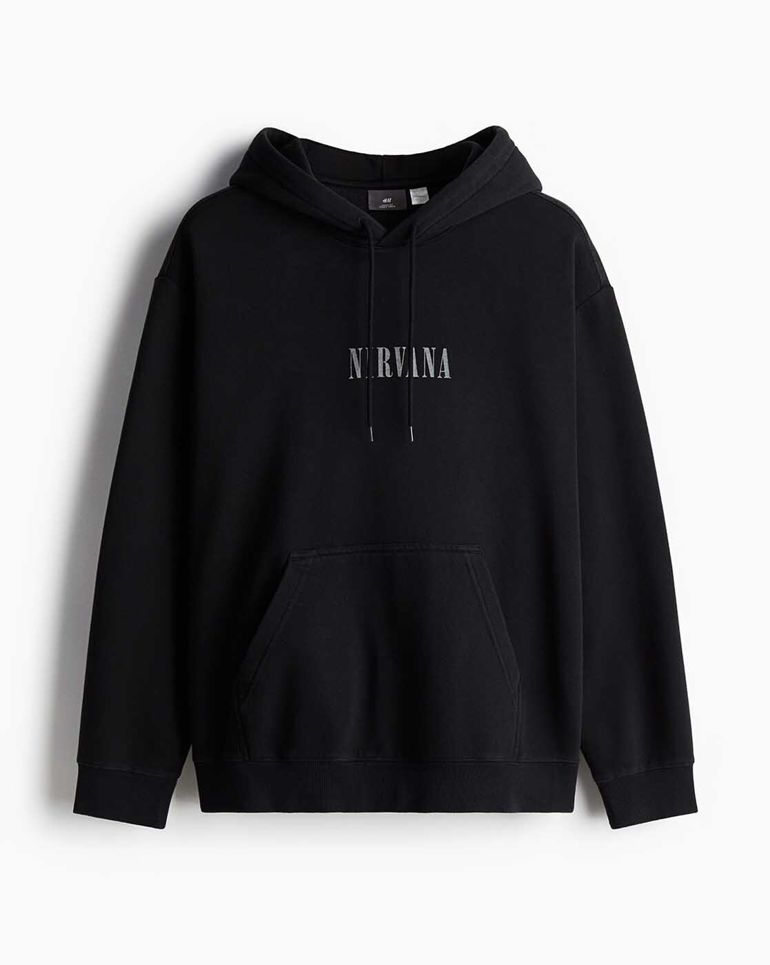 Buy Black Sweatshirt Hoodies for Men by H M Online Ajio