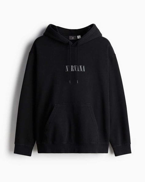 H&m black hoodie mens online