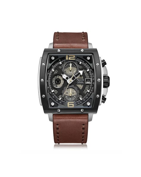 Buy Alexandre Christie Men's Chronograph Leather Watch
