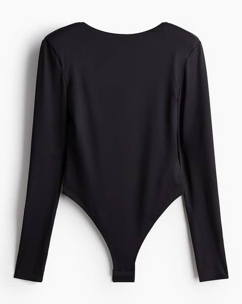 Women Shoulder Pad Low Back Top