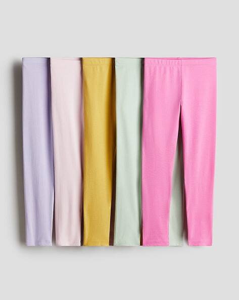 H&M Girls Pack of 5 Jersey Leggings