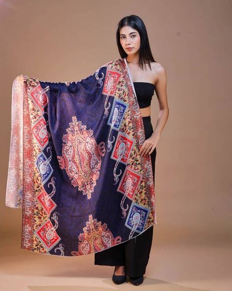 Women Floral Shawl Price in India