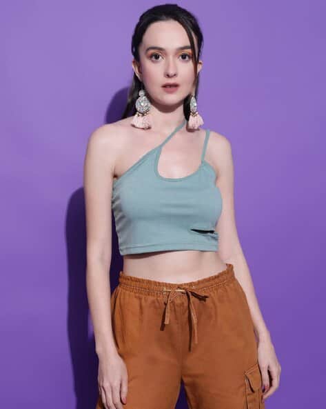 Women Relaxed Fit Crop Top