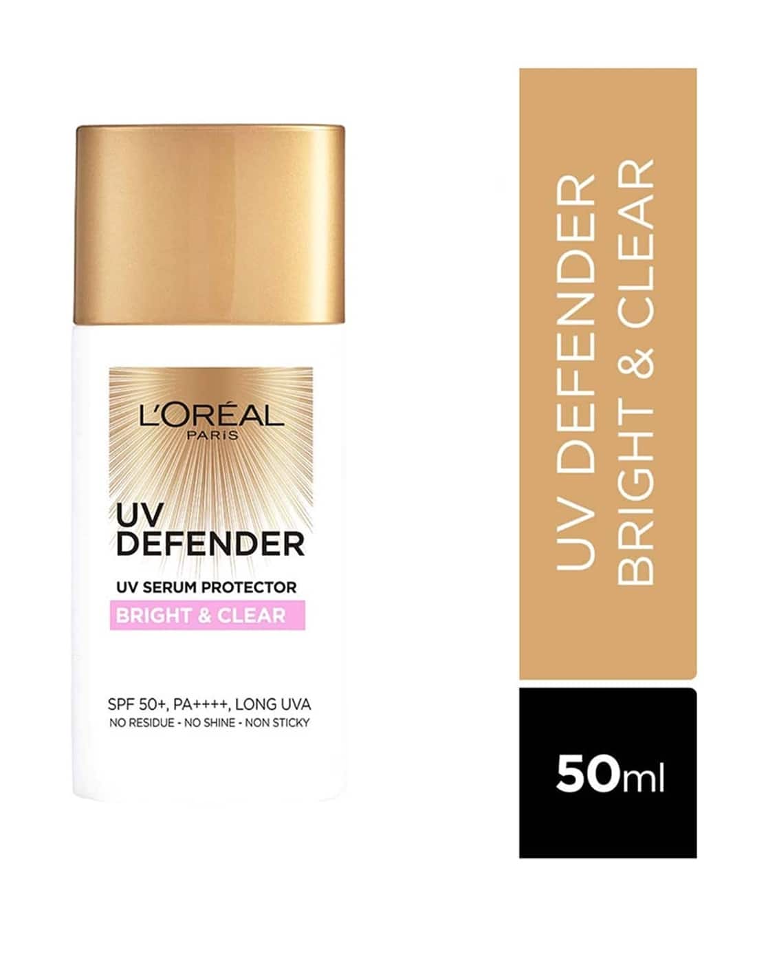 L'Oreal Paris UV Defender Serum Protector Sunscreen Bright & Clear For Women (Multicolored, FreeSize)