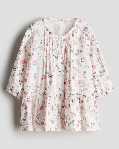 Buy H&M Girls Floral Print Skater Dress Online | Ajio.com