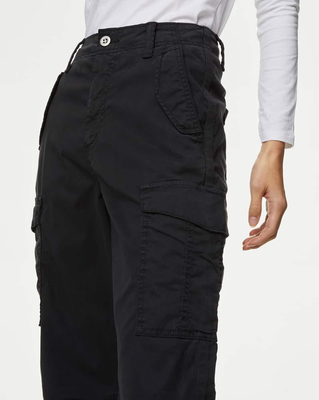 Buy Black Trousers Pants for Women by Marks Spencer Online
