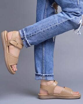 Women Slip-On Sandals with Velcro-Fastening-image-19