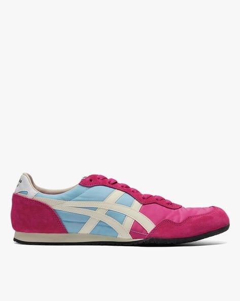 Buy Onitsuka Tiger Men Serrano Lace-Up Sneakers Pink Color Men