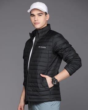 Buy Columbia Men Quilted Slim Fit Bomber Jacket Online | Ajio.com