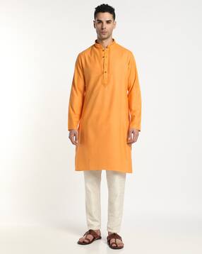 samav Embroidered Slim Fit Kurta-picture-46