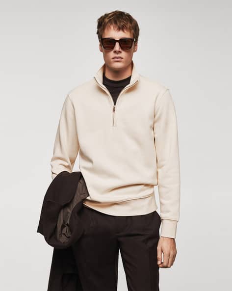Men Oversized Fit Turtleneck Sweatshirt