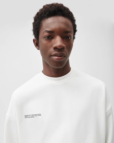 Off white color sweatshirt hotsell