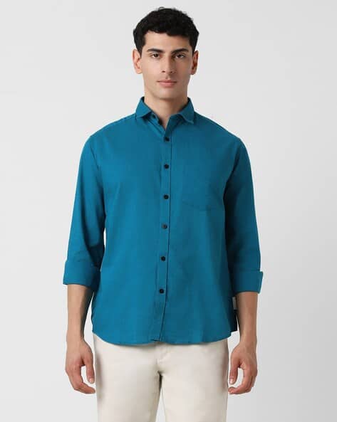 Buy Blue Shirts for Men by Van Heusen Online | Ajio.com