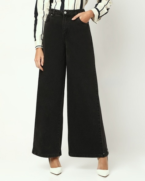 Vero Moda Women Mid-Rise Wide-Leg Jeans