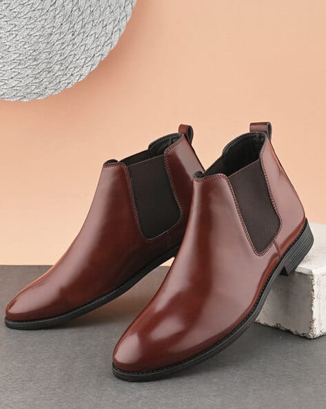 PROLIFIC Men Ankle-Length Plain-Toe Boots
