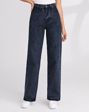 Women High-Rise Straight Jeans