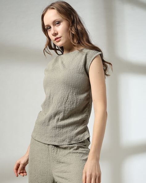 Women Crushed Relaxed Fit T-Shirt