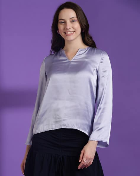 KOTTY Women Relaxed Fit Top with Full Sleeves