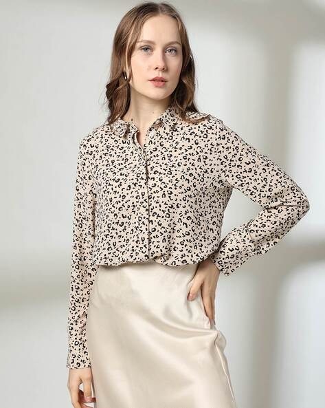 Women Animal Print Relaxed Fit Shirt