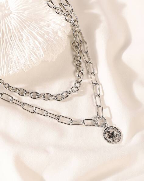 Buy Silver Necklaces Pendants for Women by Sohi Online