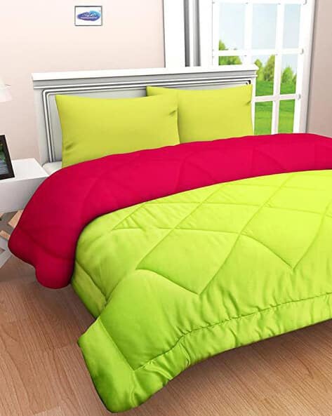 Buy Parrot Green Pink Blankets, Dohars Quilts for Home