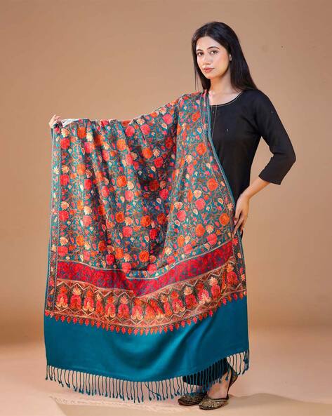 Women Floral Shawl Price in India