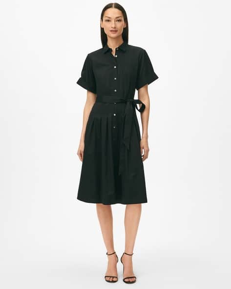 Women Shirt Dress with Belt