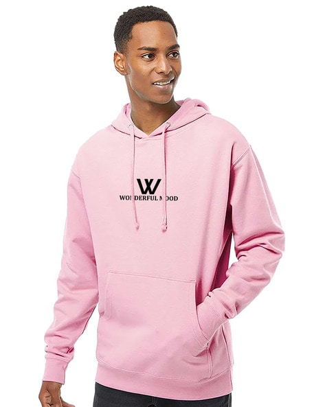 Pink colour hoodie best sale