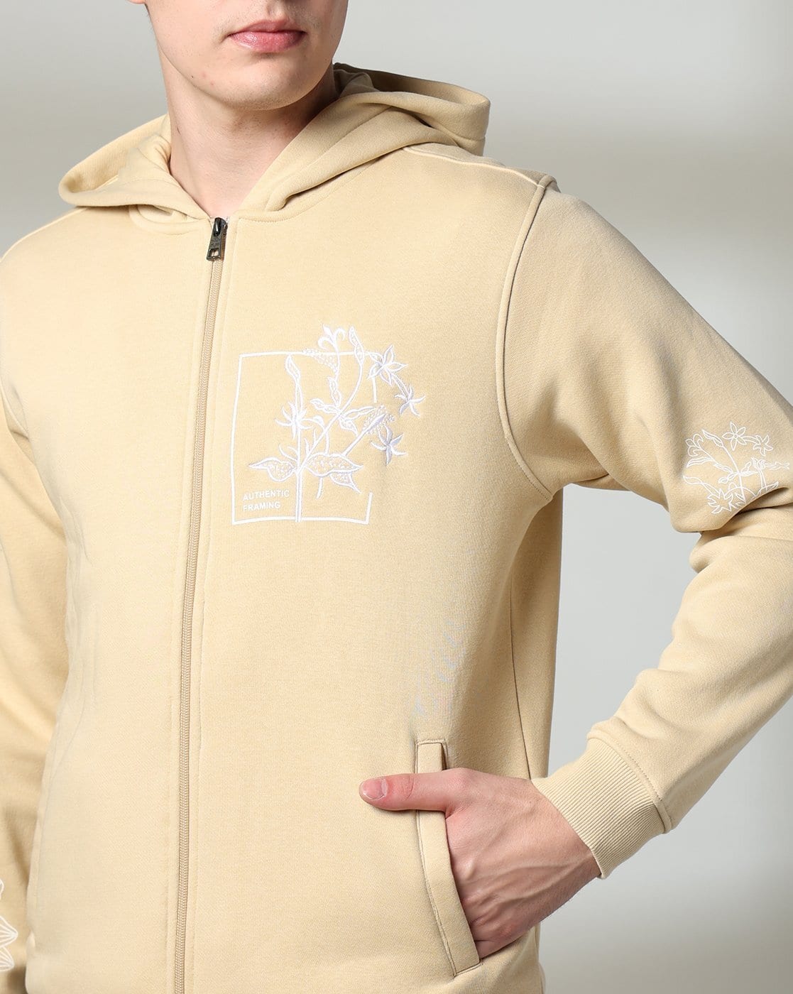 Authentic Hoodies Beige Hoodies Herren Authentic Baja Hoodie Beige