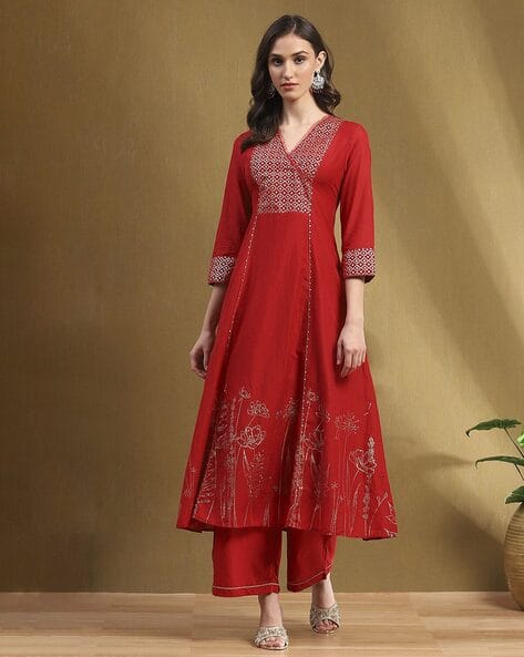 Buy Red Kurta Suit Sets for Women by Biba Online
