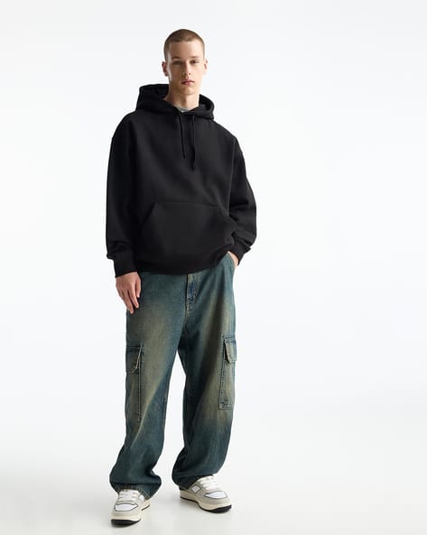 Buy Black Sweatshirt Hoodies for Men by MISCHIEF MONKEY Online