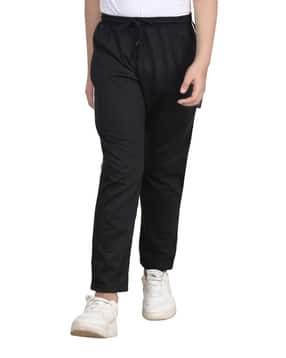 indiweaves Boys Straight Fit Track Pants with Elasticated Drawstring Waist-picture-12