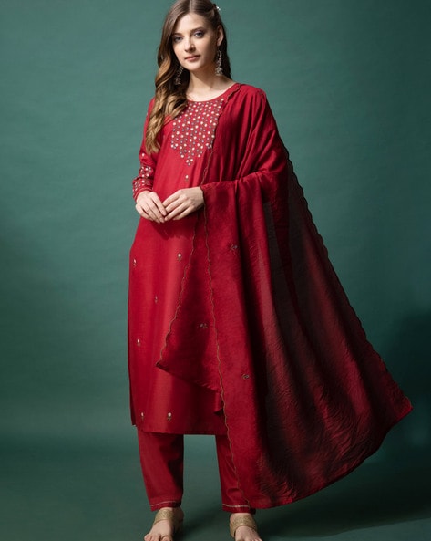 Women Straight Kurta Set Price in India