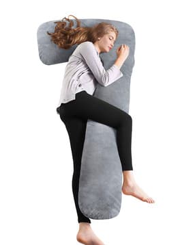 pumpum L-Shape Maternity Pillow with Zip-Closure-picture-11