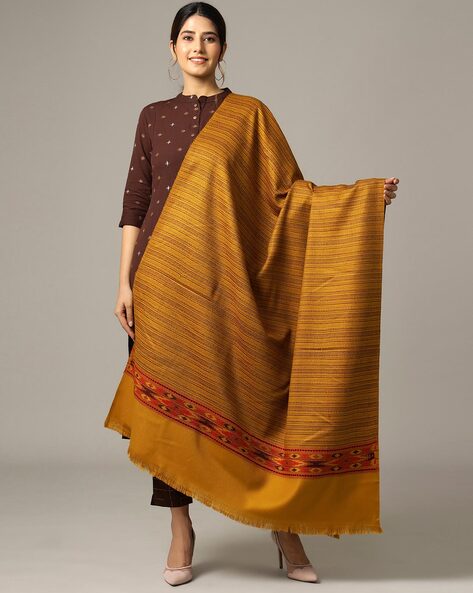 Women Stripes Shawl Price in India