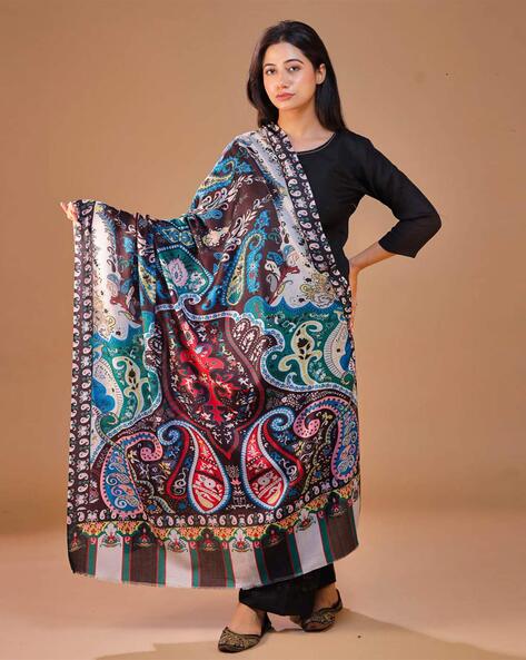 Women Floral Shawl Price in India