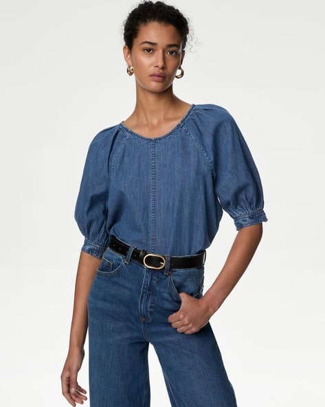 Buy Indigo Tops for Women by Marks Spencer Online