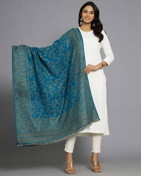 Women Floral Shawl Price in India